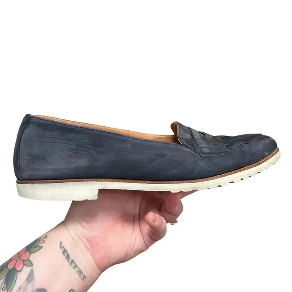 Paul Green Women's Carmela SUPER SOFT Nubuck Leather Penny Loafer Flats