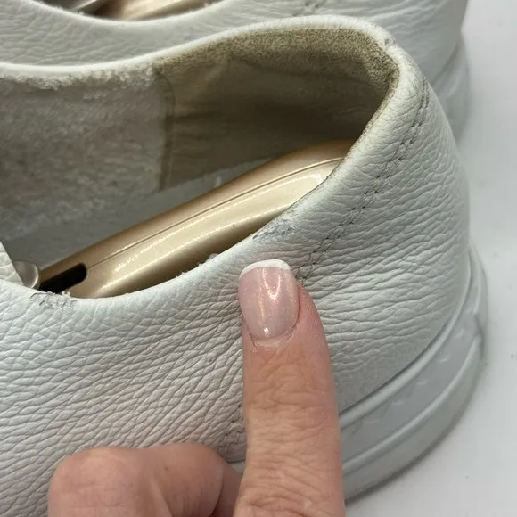 Paul Green Women’s Us 9 Hadley Luxury No Tie White Leather Sneakers