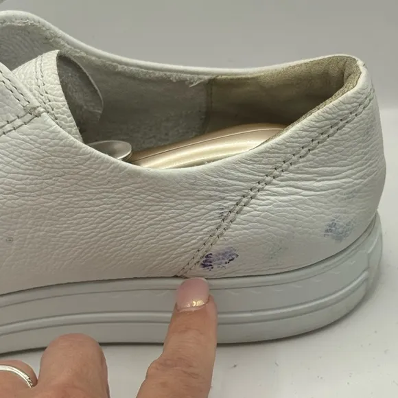 Paul Green Women’s Us 9 Hadley Luxury No Tie White Leather Sneakers