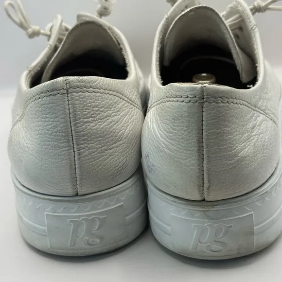 Paul Green Women’s Us 9 Hadley Luxury No Tie White Leather Sneakers