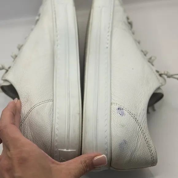 Paul Green Women’s Us 9 Hadley Luxury No Tie White Leather Sneakers