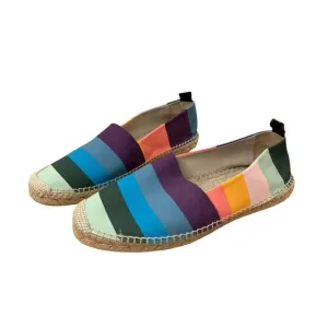 Paul Smith Men's Striped Cloth Espadrilles Loafers 44 US 11