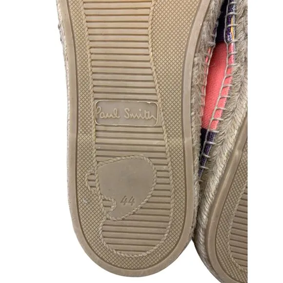 Paul Smith Men's Striped Cloth Espadrilles Loafers 44 US 11