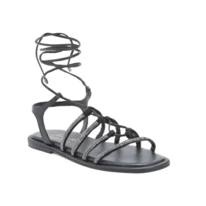 PAULA TORRES Black Made In Brazil Leather Greta Flats
