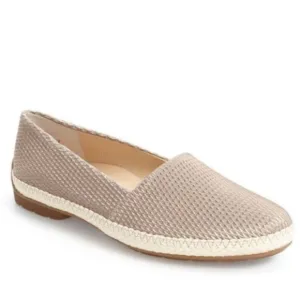 Paul Green Layla Tan Woven Slip On Loafers Sz 6.5