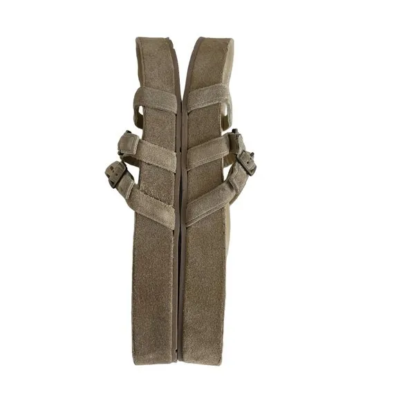 Pedro Garcia Alani Castoro Tan 3 Strap Slide Sandals, Size 37 NWOB