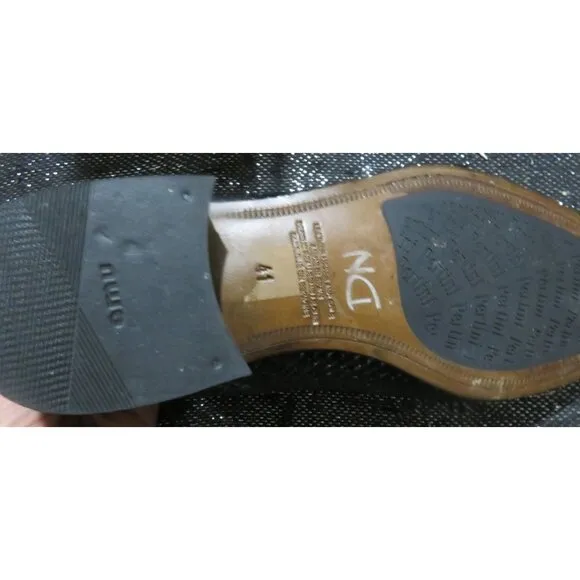 Pertini Black Italian Woven Leather Luxury Loafers size 41 womens 10.5 Mens 8.5