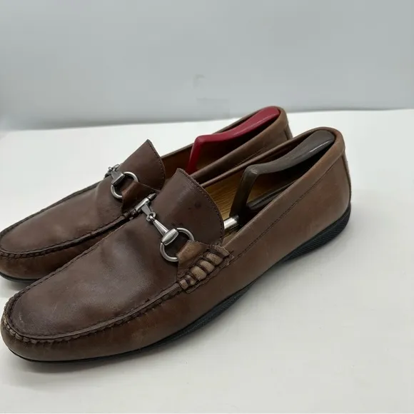 Peter Millar Mens 10.5 Horsebit Loafers Driving Shoes Leather Slip On Casual