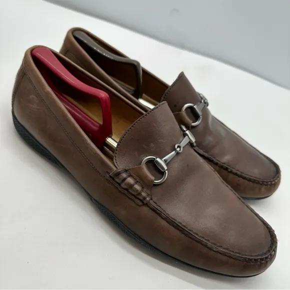 Peter Millar Mens 10.5 Horsebit Loafers Driving Shoes Leather Slip On Casual