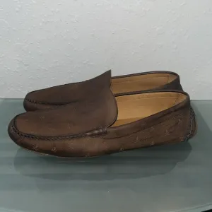 Peter Millar Rare skulls/crossbones leather driving loafers
