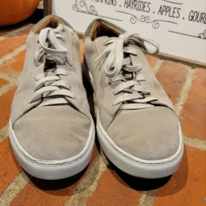 Peter Millar Suede Leather Crown Sneakers Tan &amp; Green Size 10M