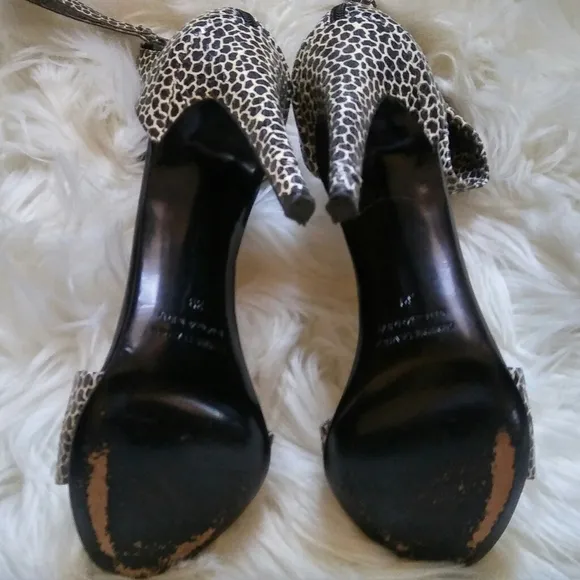 Pierre Hardy Snakeskin Ankle Strap Sandals Size 39