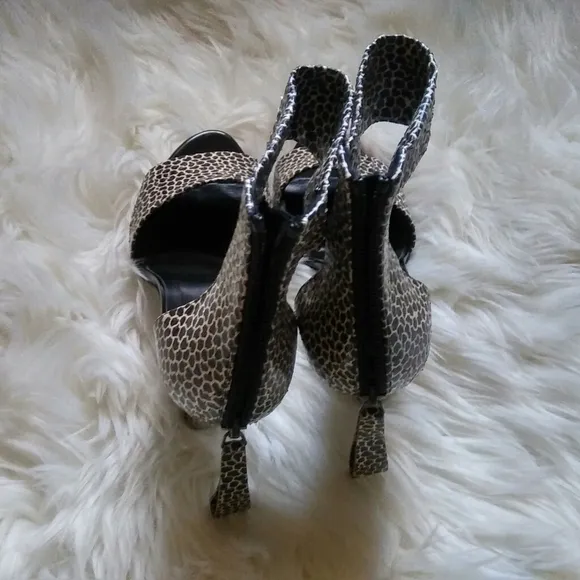 Pierre Hardy Snakeskin Ankle Strap Sandals Size 39