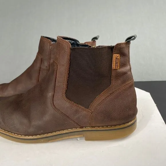 PIKOLINOS Chelsea Leather Boots Men's size 43/9.5-10 Zip Ankle Brown