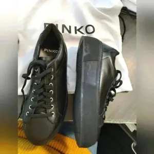 Pinko platform black sneakers sz 41