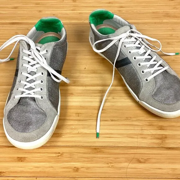 PLAE Prospect Gray Suede Classic Low Top Sneakers Shoes Mens 67.5 Womens 8