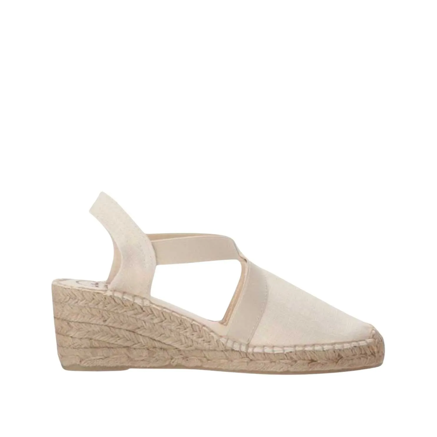 Plain Linen Wedge Espadrille for Women - Ter