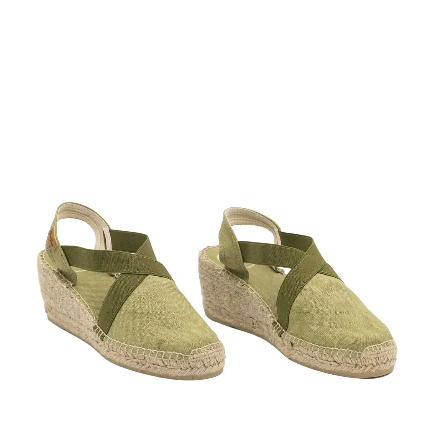 Plain Linen Wedge Espadrille for Women - Ter