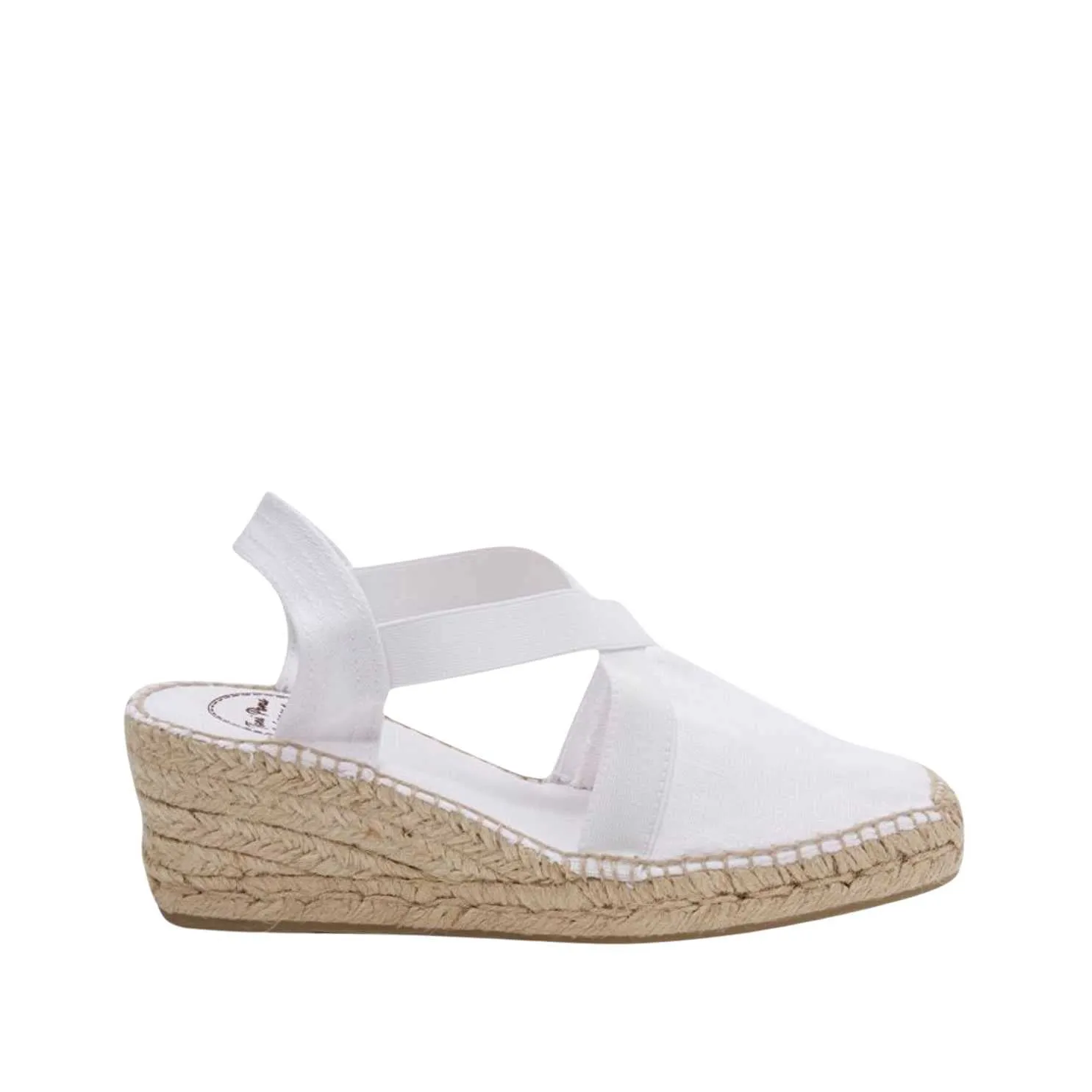 Plain Linen Wedge Espadrille for Women - Ter
