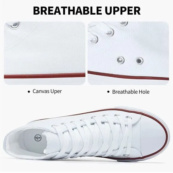 Platform Canvas High Top Sneakers