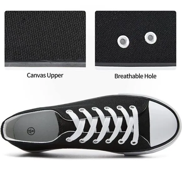 Platform Canvas Low Top Sneakers