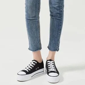 Platform Canvas Low Top Sneakers