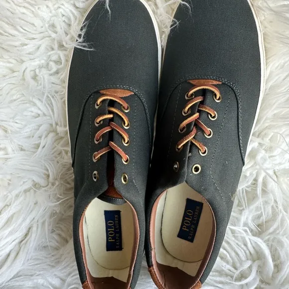 Polo by Ralph Lauren Dark Green Canvas Sneakers