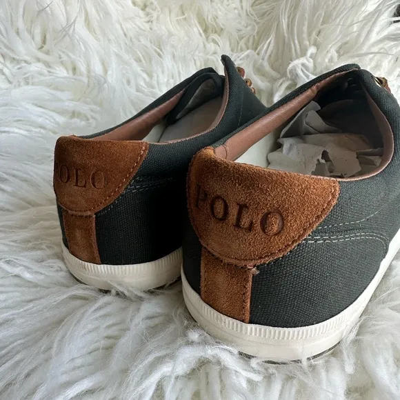 Polo by Ralph Lauren Dark Green Canvas Sneakers