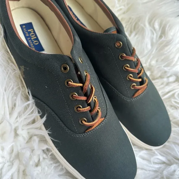 Polo by Ralph Lauren Dark Green Canvas Sneakers