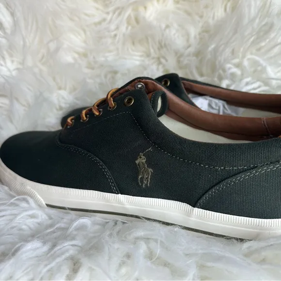 Polo by Ralph Lauren Dark Green Canvas Sneakers