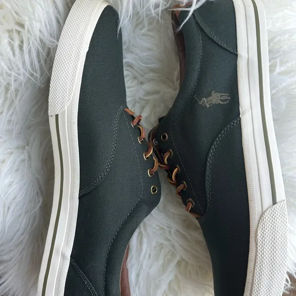 Polo by Ralph Lauren Dark Green Canvas Sneakers