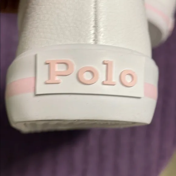 Polo by Ralph Lauren White and Pink Sneakers “Big Girl”