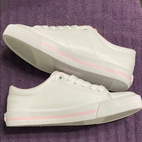 Polo by Ralph Lauren White and Pink Sneakers “Big Girl”