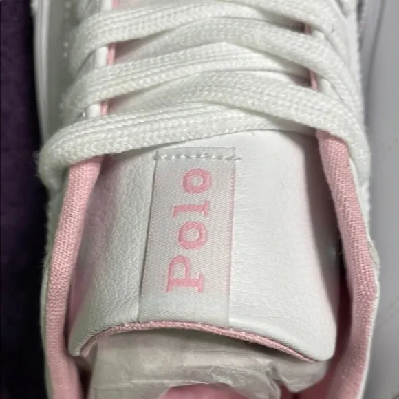 Polo by Ralph Lauren White and Pink Sneakers “Big Girl”