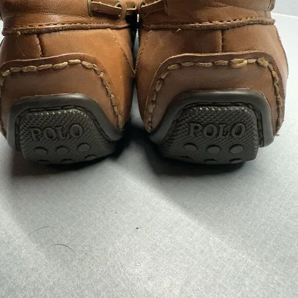 Polo Ralph Lauren Driving Loafers Men's Size 10D Roberts Drivers Tan 14557 G19