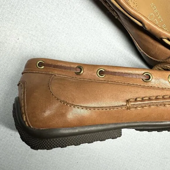 Polo Ralph Lauren Driving Loafers Men's Size 10D Roberts Drivers Tan 14557 G19