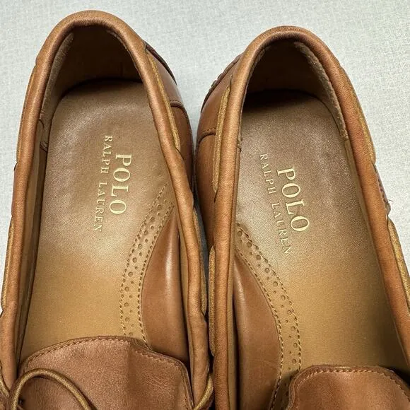 Polo Ralph Lauren Driving Loafers Men's Size 10D Roberts Drivers Tan 14557 G19