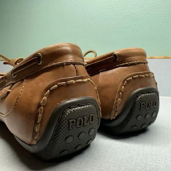 Polo Ralph Lauren Driving Loafers Men's Size 10D Roberts Drivers Tan 14557 G19