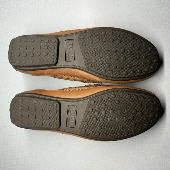 Polo Ralph Lauren Driving Loafers Men's Size 10D Roberts Drivers Tan 14557 G19