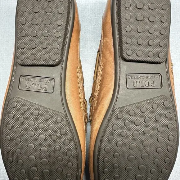 Polo Ralph Lauren Driving Loafers Men's Size 10D Roberts Drivers Tan 14557 G19