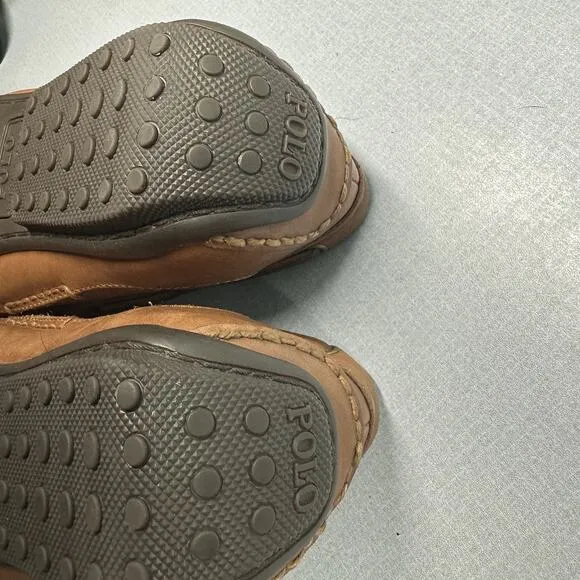 Polo Ralph Lauren Driving Loafers Men's Size 10D Roberts Drivers Tan 14557 G19