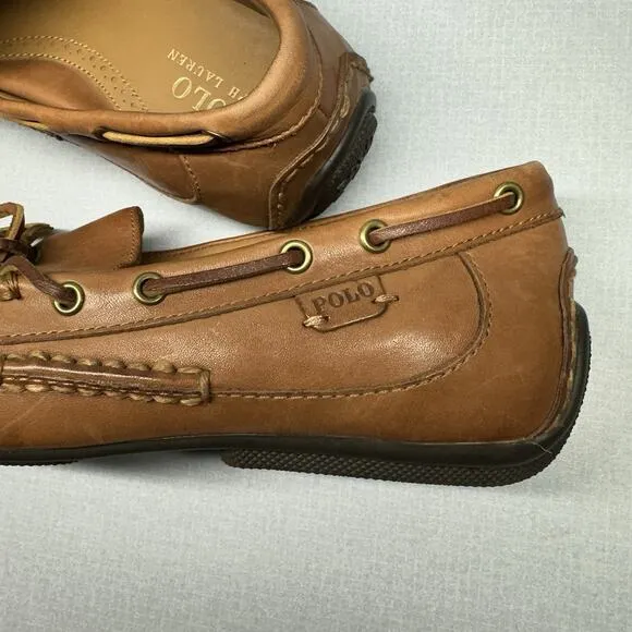 Polo Ralph Lauren Driving Loafers Men's Size 10D Roberts Drivers Tan 14557 G19