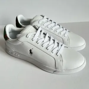 Polo Ralph Lauren Heritage Court II Low Top White Camo Sneakers Men's Size 10