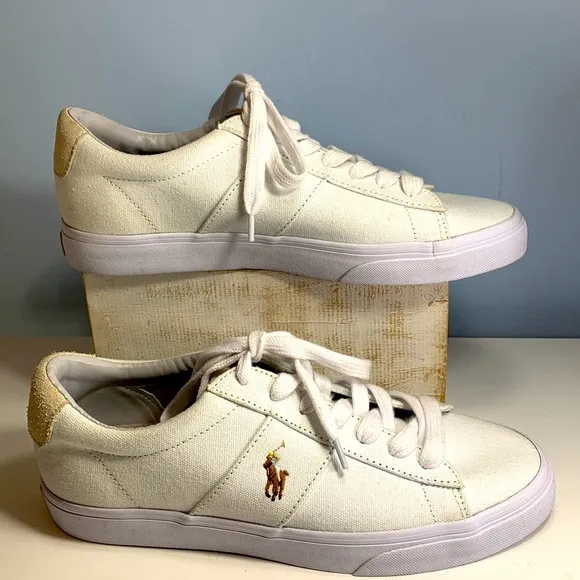 Polo Ralph Lauren Low Top Sayer Sneakers in Canvas NEW!