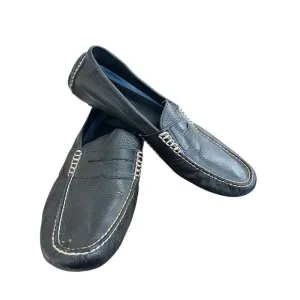 Polo Ralph Lauren Telly II Men's Black Leather Driving Loafers Size 10.5 M