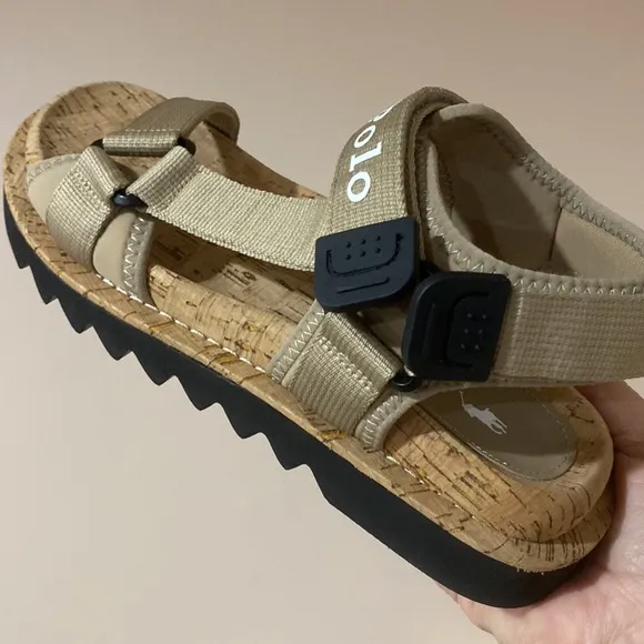 Polo Ralph Lauren Womens Grosgrain Strap Sandals