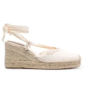 Polo Ralph Lauren fringe-trim canvas wedge espadrilles