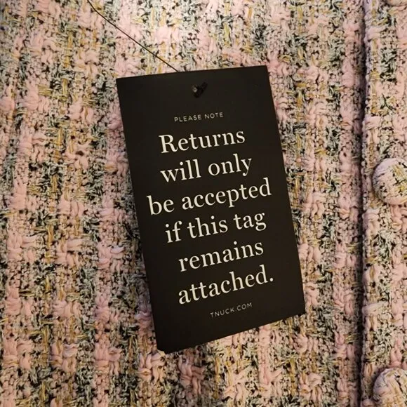 Pomander Place Tweed Bianca Dress NWT Pink XS