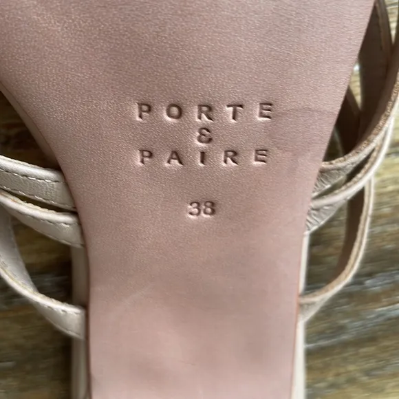 Porte &amp; Paire Leather Sandals
