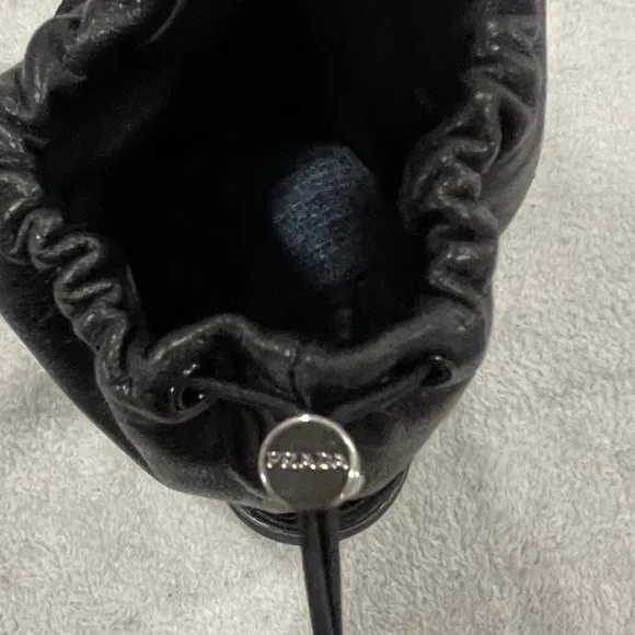 Prada Black Leather Combat Boots Size 7